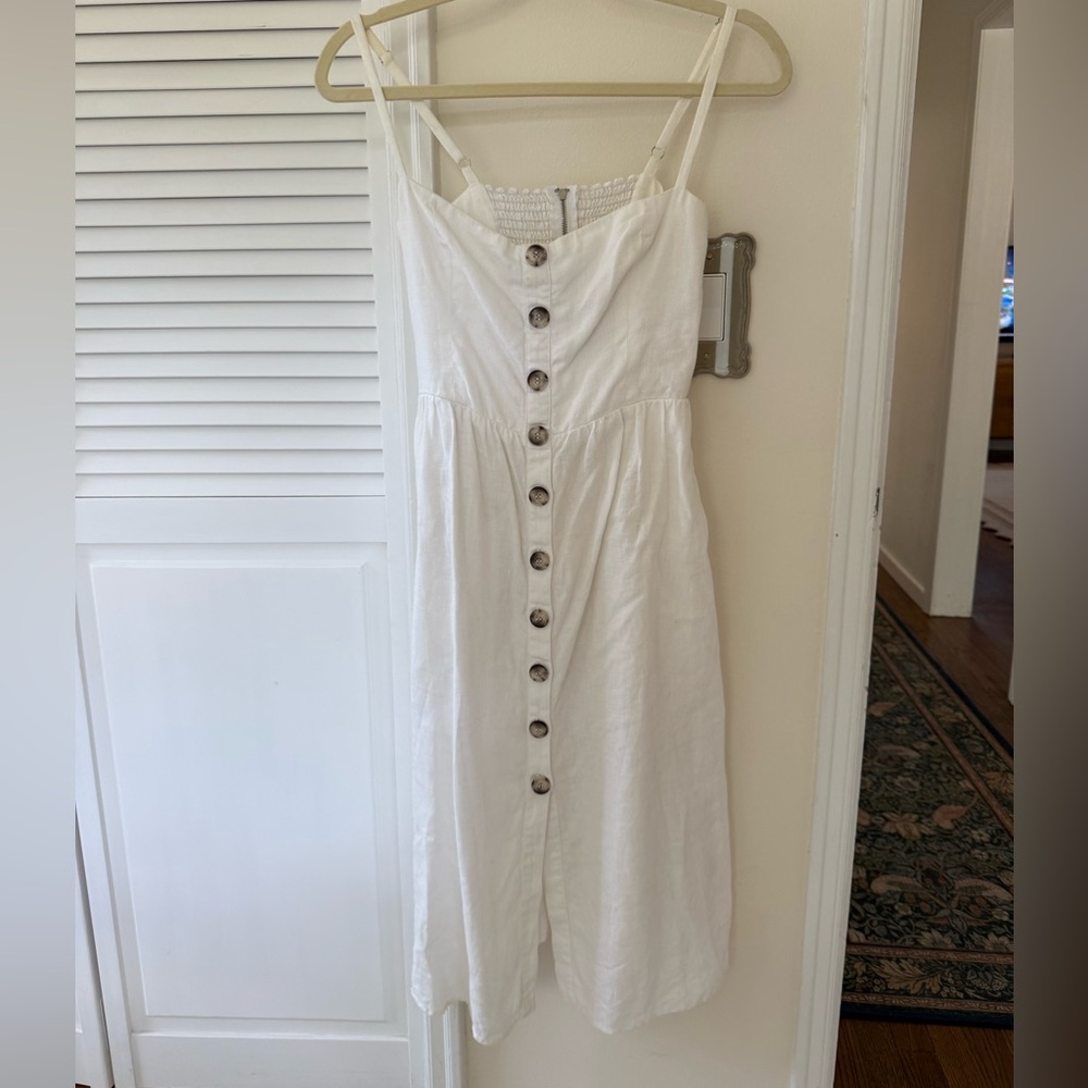 Linen Reformation Tori dress